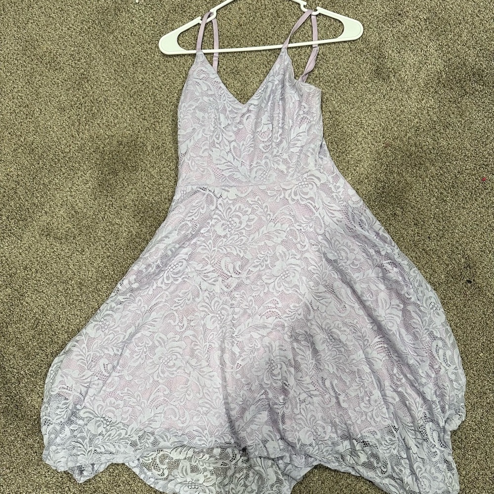 Purple flowy dress!